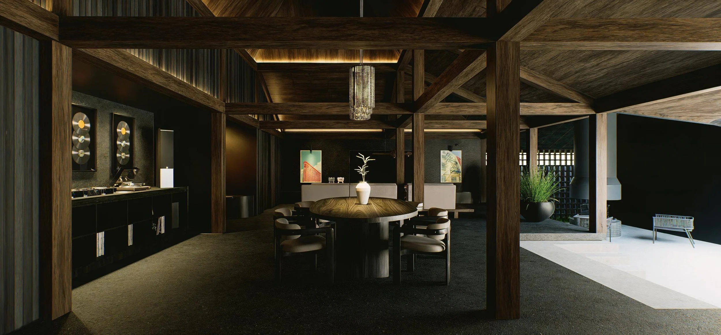 Villa J, Bali — villa for a film executive producer, a long-term expat honouring Balinese construction methods; an open and generous villa with high-end materials and finishes