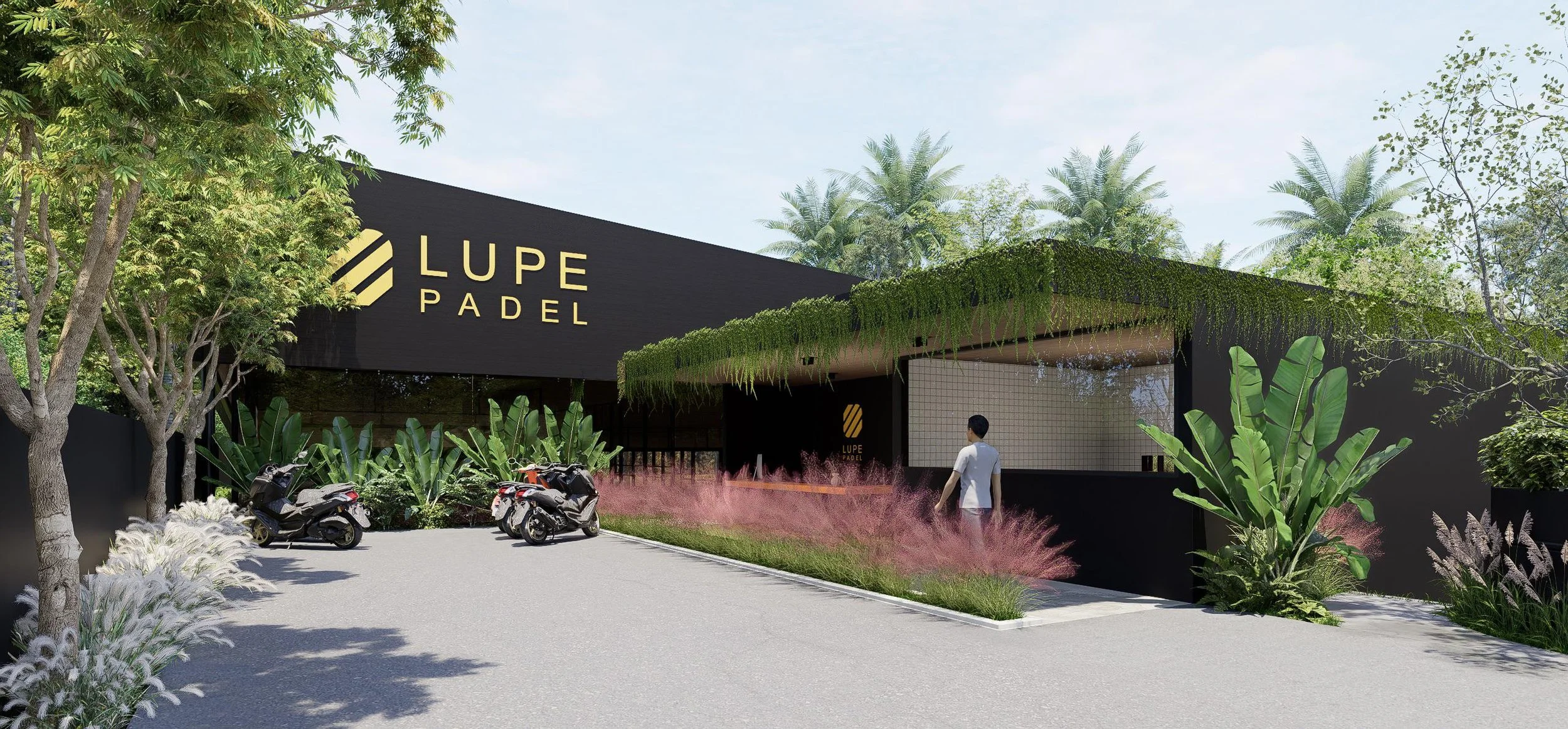 Lupe Padel Wellness Complex, Uluwatu — four pro-level padel courts, full recovery and health facilities, and on-site villas for athletes who want to live the sport daily